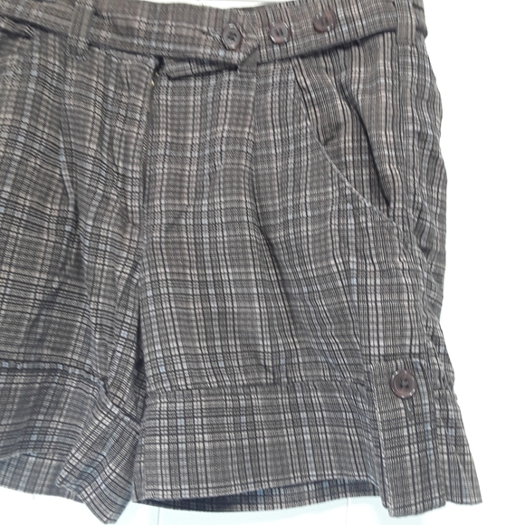 Triple Nickel plaid gray / black trouser shorts Size Small - Picture 4 of 8